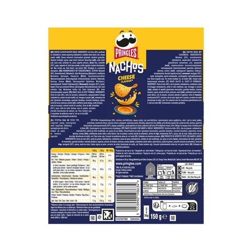 PRINGLES Patatas sabor nachos con queso 150gr.
