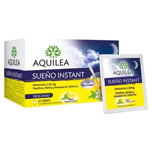 AQUILEA Complemento alimenticio que ayuda a conciliar el sueño AQUILEA Sueño instant 25 sobres.