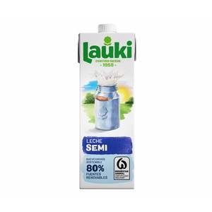 precios Lauki Leche Semidesnatada De Vaca, De Origen 100% Español 1L. en Alcampo