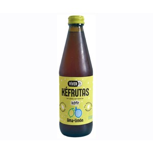 Viver Kéfrutas Bebida Ecológica Fermentada con Probióticos y Sabor a Lima-limón 330 Ml.
