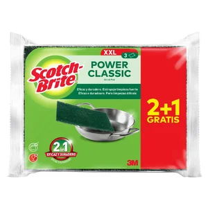 SCOTCH-BRITE Classic Estropajo XXL de fibra verde 2 uds