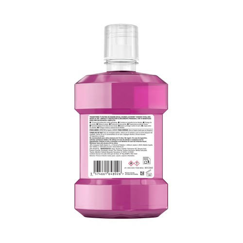 LISTERINE Cuidado total Enjuague bucal de uso diario con sabor a menta 1 l.