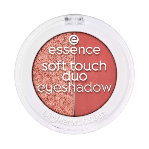 ESSENCE Soft touch tono 01 Bronze beauty Sombra de ojos duo (acabado brillante y mate) en tonos marrones.