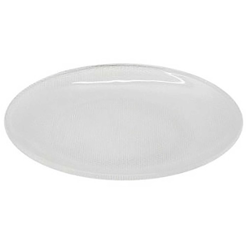 Plato postre 20cm vidrio, transparente en relieve. ACTUEL