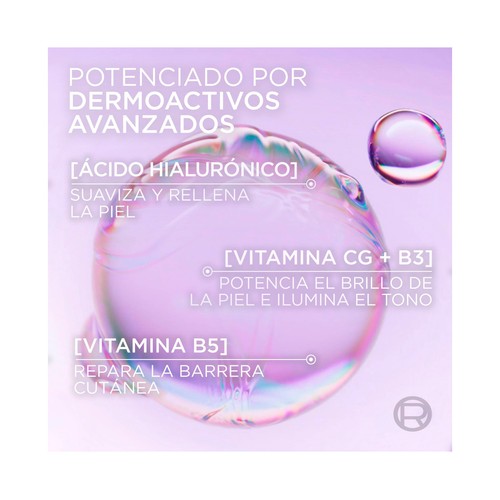 L´ORÉAL PARIS Revitalift glass skin Crema facial líquida con acción hidratante y suavizante 50 ml.