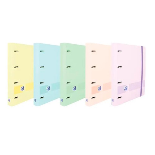 Carpeta OXFORD 4 anillas A5 europeanbinder, colores surtidos.