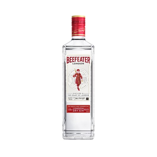Ginebra inglesa tipo London Dry Gin BEEFEATER botella de 1 l.