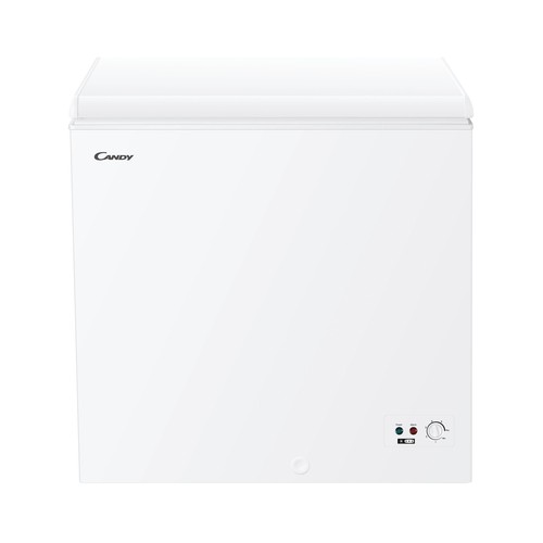 Arcón congelador CANDY CCHH 200E, clasificación energética: E, H: 84,5cm, A: 94,5cm, F: 57,5cm, capacidad total: 196L.