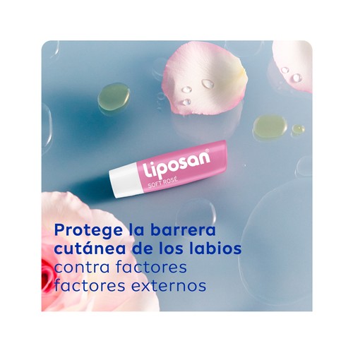 LIPOSAN Soft rosé Protector (bálsamo) labial hidratante.