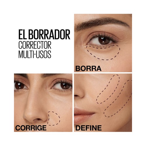 MAYBELLINE Instant anti age tono 01 light Corrector de ojeras, bolsa e imperfecciones, para pieles claras.