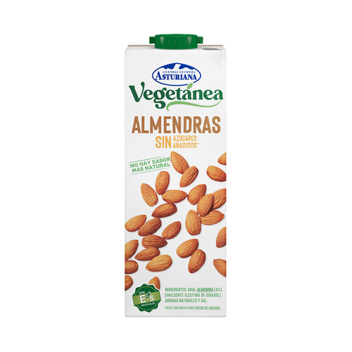 CENTRAL LECHERA ASTURIANA Bebida de almendras sin azúcares añadidos  Vegetánea 6 x 1 l.