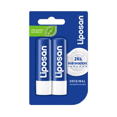 LIPOSAN Original Protector (bálsamo) labial hidratante, con ingredientes 100% naturales.