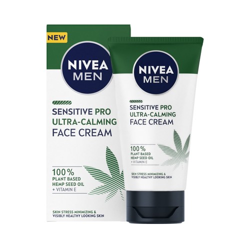 NIVEA Men sensitive pro Crema facial hidratante y ultra calmante 75 ml.