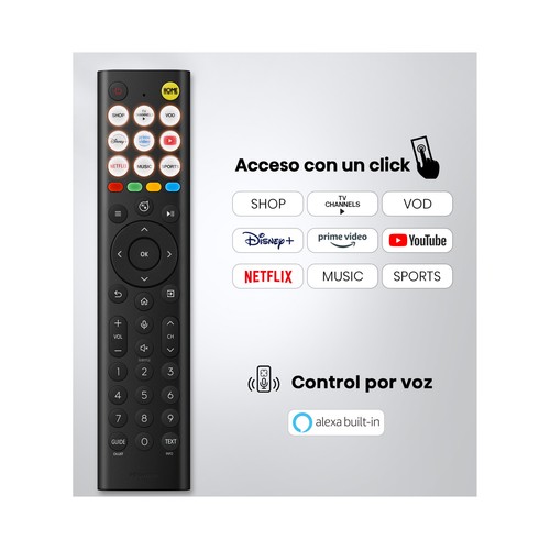Televisión 215,9 cm (85") QLED HISENSE, 4K, VIDAA, Dolby/atmos, 3 HDMI, 2USB, 60Hz