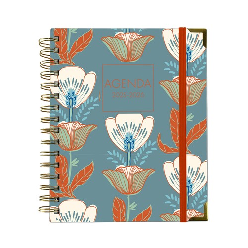 Agenda escolar 25/26, surtido de colores y diseños, MIMBEK.