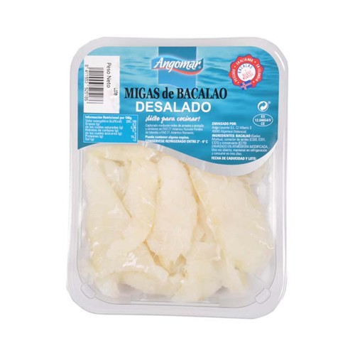 Bacalao desalado migas ANGOMAR 180 g.