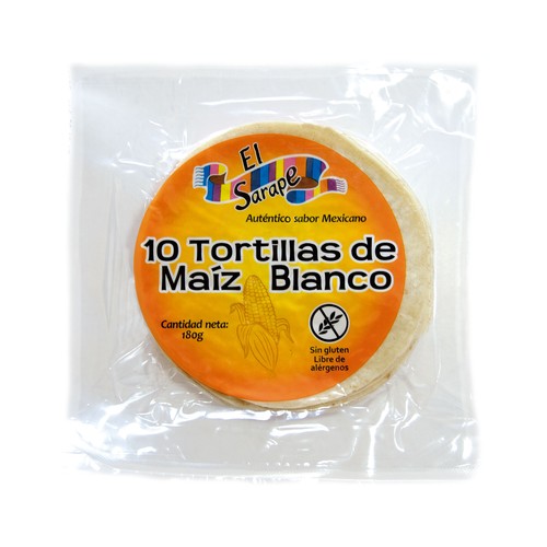 SARAPE Tortillas de maiz 10 uds. 200 gr.