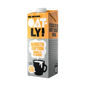 OATLY Bebida de avena barista con vainilla 1 l.
