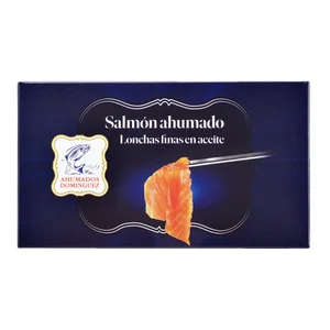 AHUMADOS DOMINGUEZ Salmón ahumado lata 100 g. 