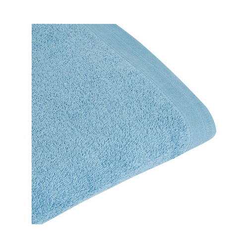 Toalla lisa de baño color azul, 360g/m², ACTUEL.