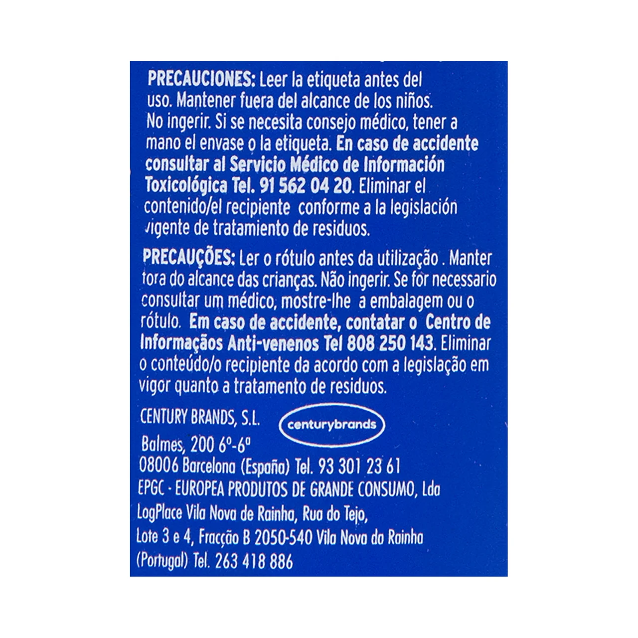 AZUL BLANCO TEX Blanqueador óptico (el blanco más brillante) AZUL BLANCO TEX 150 ml.