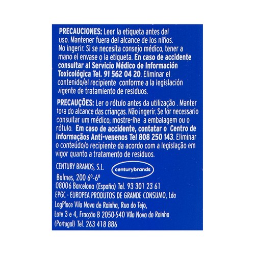 AZUL BLANCO TEX Blanqueador óptico (el blanco más brillante) AZUL BLANCO TEX 150 ml.