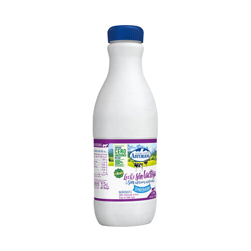 CENTRAL LECHERA ASTURIANA Leche de vaca semidesnatada sin lactosa, de origen español CENTRAL LECHERA ASTURIANA 6 x 1.5 l.