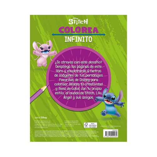 Stitch. Colorea infinito. Disney. LIBROS DISNEY