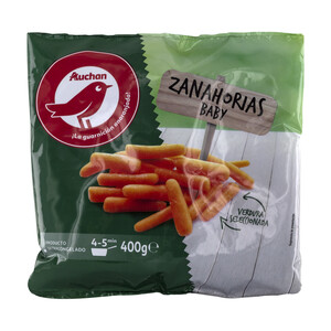 Imagen de AUCHAN Zanahorias baby enteras y limpias 400 g. Producto Alcampo
