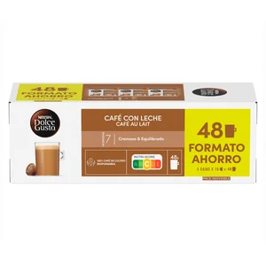 DOLCE GUSTO Café en cápsulas con leche I7, 48 uds.