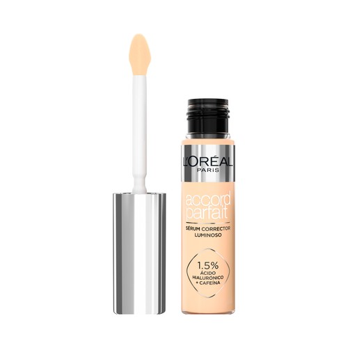 L´ORÉAL PARIS Accord parfait tono 4N Sérum corrector con ácido Hialurónico y cafeína.
