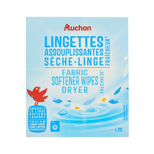 PRODUCTO ALCAMPO Toallitas suavizantes para secadora 20 ud.