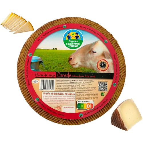 ALCAMPO CULTIVAMOS LO BUENO Queso de Oveja Curado Leche Cruda