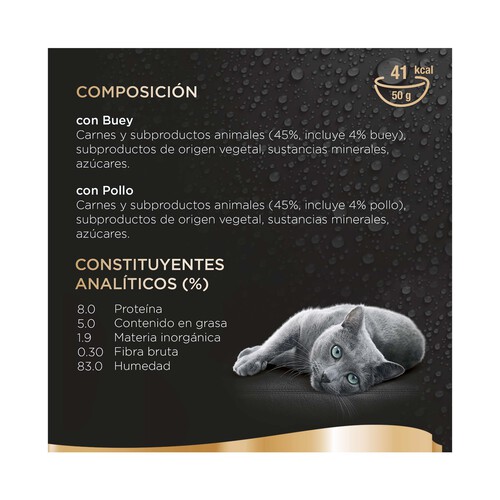 SHEBA Comida para gatos húmeda a base de carnes SHEBA 300 g.