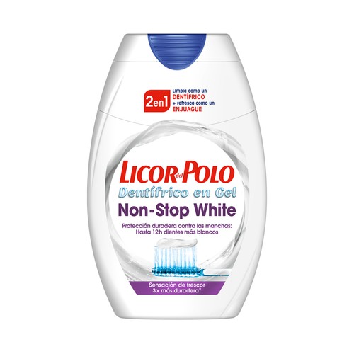 LICOR DEL POLO Pasta de dientes + enjuague bucal con acción blanqueadora LICOR DEL POLO Non stop white 75 ml.