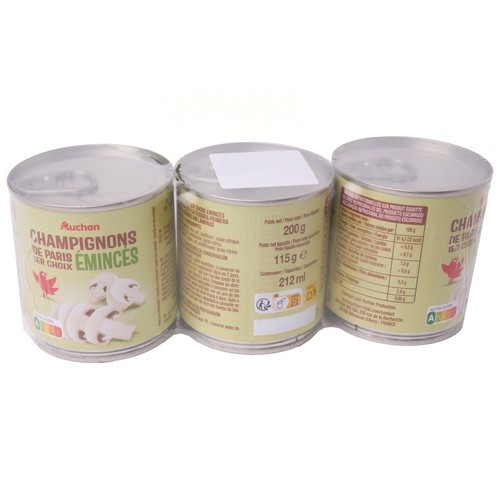 PRODUCTO ALCAMPO Champiñón laminado 3 uds. 115 gr.