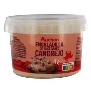 Imagen de AUCHAN Ensaladilla de sucedáneo de cangrejo, lista para tomar 450 g. Producto Alcampo