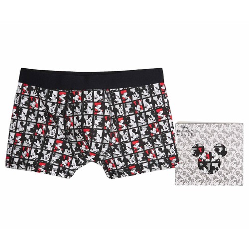 Bóxer para hombre con caja de regalo MICKEY MOUSE, talla L