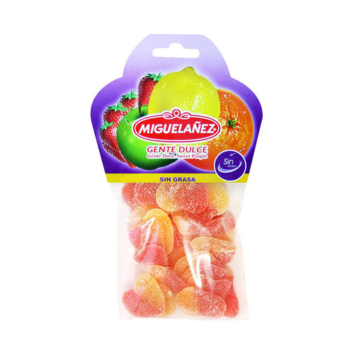 MIGUELAÑEZ Gominolas blandas sabor a melocotón MIGUELAÑEZ bolsa 150 g.