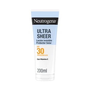 NEUTROGENA Ultra sheer Protector solar hidratante e invisible con FPS 30 (medio) 200 ml.