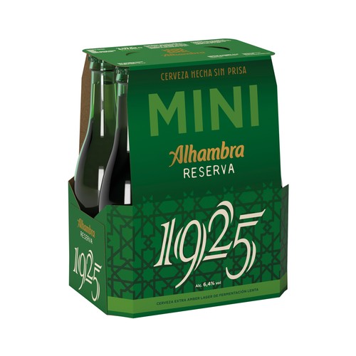 Cerveza ALHAMBRA Reserva 1925 pack de 6 botellas de 22,5 cl.