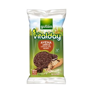 Imagen de GULLÓN VITALDAY Tortitas de avena y arroz 82 g.