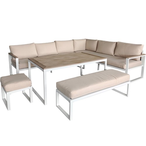 Conjunto rinconera 5 piezas de aluminio, Creta, KACTUS REPUBLIC.
