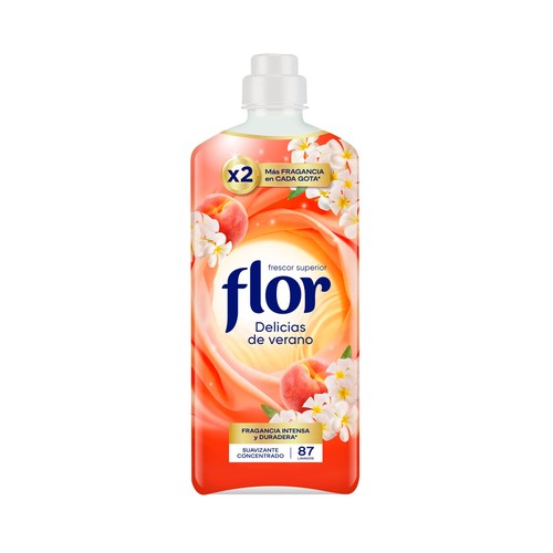 FLOR Suavizante concentrado delicias de verano - 87 lavados.