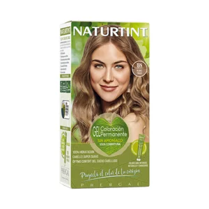 NATURTINT Gel de coloración permanente sin amoníaco, tono 8N rubio trigo NATURTIN.
