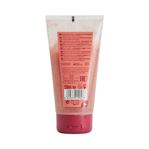 COSMIA Exfoliante corporal con semillas de fruta de la pasion, para todo tipo de pieles COSMIA 150 ml.