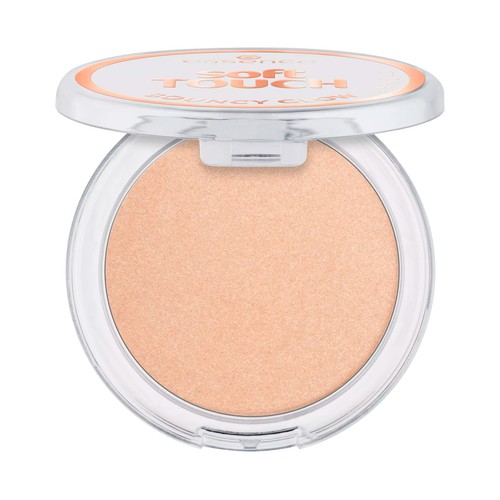 ESSENCE Touch bonucy glow tono 10 Soft glaze, brillo champán dorado Iluminador en crema y polvo acabado similar al cristal.