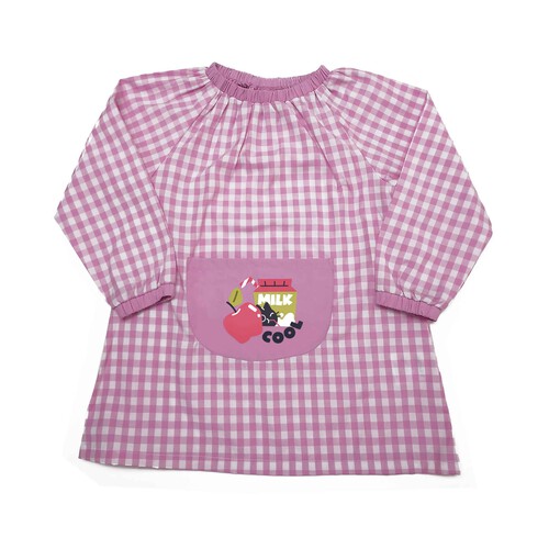 Babi rosa sin botones con estampado en bolsillo, talla 3.