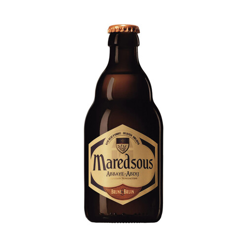 MAREDSOUS Cerveza tipo abadía Belga MAREDSOUS BRUIN 33 cl.