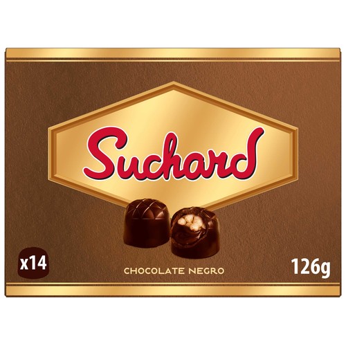 SUCHARD Bombones de chocolate negro 126 g.